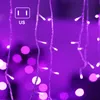 Tiras icicle lumin corda colorida colorida paisagem decoração material de festa de natal para jardim pátio terraço js22led led