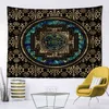 Mystérieux arbre de vie décor à la maison tapisserie Mandala scène psychédélique tapis muraux bohème canapé couverture J220804