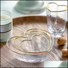 Miski nordyckie przezroczyste szklane owoc sałatkowy miska makaron ryż krystaliczne serce w kształcie serca penh śniadanie kuchenne stołowe stoliki