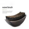 ヘアブラシfnlune men buar bristle ard ard bursh brush palm柔らかい丸い丸い木材ハンドル波コームfacial