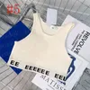 Mouwloze vestontwerpers letter t shirts dames kleding mode sexy dames strandtanks tops voor vakantie3k