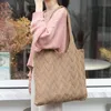 Sacs de soirée coton tissé sac à main Simple grande capacité couleur unie épaule japonais coréen automne hiver laine tricoté sac femme Casu