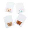 Boinas de 0 a 3 meses de chapéu de gorros quentes das crianças com acessórios de urso outono inverno moda Skullies chapéus elásticos meninas meninos Capberets