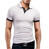 Summer Short Sleeve Polo Shirt Men Fashion Polo Shirts Casual Slim Solid Color Business Men's Polo Shirts Menkläder 220822