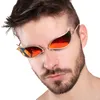 Güneş Gözlüğü Tek Parça Cosplay Donquixote Doflamingo Erkekler Için Moda Vintage Eğilim Erkek Komik Gözlük UV400 Metal Gözlük ShadesSunglasses