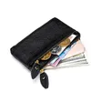 Genuine leather zipper women designer wallets lady cowhide fashion casual zero card purses female phone clutchs no187