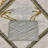 LOULOU Schultertaschen, Kette, Umhängetaschen, Geldbörse, Designer-Leder, modisch, für Damen, klassisch, hochwertig, luxuriös, Umhängetasche im Vintage-Stil