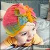 Casquette nouveau-né bébé chapeau de soleil cravate bonnet teint bandeau chapeaux de pluvier chariot Mxhome Dheqn