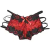 Slips Hommes Slips En Dentelle Sexy Culotte Taille Basse Bowknot Évider Sissy Lingerie Sous-Vêtements De Nuit Boxers À Bretelles SlipSous-Vêtements