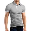 Summer short Sleeve Polo Shirt men fashion polo shirts casual Slim Solid color business men's polo shirts men's clothing 220822