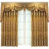 Rideaux Rideaux Haut de Gamme Atmosphérique Magnifique Pour Salon Chambre Brodé Blackout Balcon Golden Head Décoration CustomCurtain