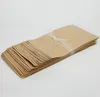 Bolsas de embalaje 100 piezas de papel Kraft grueso que se puede volver a sellar Bolsa con cierre de cremallera Soporte 220823