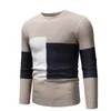 Automne et hiver mode confortable hommes col rond pull coton mince hommes pull chandails décontracté pull tricoté 220822