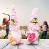 FESTIMENTOS DE FESTO DIA DA Mãe Dwarf Gift Spring Flowers Dwarfs Gnome Páscoa Aniversário Doll Festival Desktop