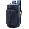 Duffel Bags большой емкость мужчин цилиндра рюкзаки Canvas багаж на плече