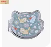 sublimation blank Cat makeup mirror Metal accessories gifts Heat Transfer printing Blanks Crafts