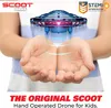 Drone actionné à la main par Scoot d'avion pour enfants ou adultes Capteur de mouvement mains libres Mini UFO Flying Ball Toys avec lumière