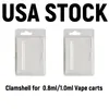 USA Stock Clamshell Packaging E-Sig Accessoires Atomizer Clam Shell Vape Cartridge-pakket