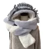 Bérets Douce Oreille En Peluche Une Pièce Chapeau Écharpe Gants Protection Épaissir 3 En 1 Chaud Lolita Chapeaux D'hiver Pour Les FillesBérets BéretsBérets