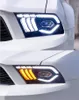 Lâmpada de cabeça para ford mustang 2010-2012 led farol alto baixo feixe lente luzes drl luz running