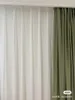 Rideau rideaux rideaux pour salon salle à manger chambre Matcha vert cardamome occultant japonais velours rideau
