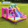 Bounce House opblaasbare rotsklimmenglijbaan Kinderen stoute kasteel Outdoor Trampoline