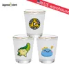 1.5oz Sublimation Shot Glass Wine Glasses Golden Edge Cup Heat Transfer US warehouse