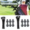 3 unids/set de fundas de cabeza para Club de Golf de cuello largo, protección para Conductor de madera, cubierta para la cabeza, etiqueta de número, accesorios de Golf Fairway