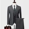 Trajes de hombre Blazers Hombres Business Stripe Slim Fit Wedding Groom Tuxedos Su 220823