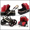 Strollers Baby Stroller 3 In 1 Mom Luxury Travel Pram Carriage Basket Babies Car Seat And Cart Mxhome Drop Delivery Baby Bdebaby Dhzwm
