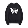 Moletons femininos moletons dourados retriever sweatshirt vida é cachorro mãe presente mulheres manga longa colkneck tops pulloverswomen's