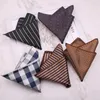 Bow Ties Men's England Casual Small Square Formal Business Suit Pocket Handduk Polyester Jacquard näsduk Towlbow