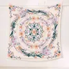 Mandala tapisserie florale fleur Boho tenture murale bohème Hippie tapis Tarot cartes Tapiz décoration murale J220804