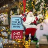 Gas 2022 Santa Claus Christmas Tree Decoration Resin Gasoline Sign Room Decor Ornaments Pendant