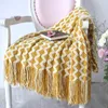 Blankets Soft Throw Blanket Bedspread Bedding Knitted Air Conditioning Comfy Sleeping Bedspreads With Stripe