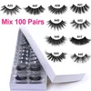 OKAYLASH 50 100 Pair Whole Nature Curelty Cheap False Eyelash Vendor Factory Direct Makeup 3D Strip Eyelash Bulk257O