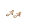 Trois perles suspendues célébrité femme boucles d'oreilles Stud Western reine planète étoile aura haute qualité bijoux de luxe femmes Saturn boucle d'oreille concepteur bijoux cadeaux ER568