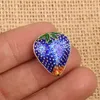 10 pièces émail cloisonné filigrane fraise perles breloque bijoux à bricoler soi-même faisant des fournitures pendentif boucles d'oreilles collier Bracelet accessoires