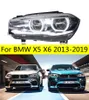 1 PCS Head Lamp For BMW X5 F15 LED Headlight 2013-19 X6 F16 DRL Turn Signal High Beam Front Lights Angel Eyelens