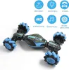 Remote Control Stunt Car RC Deformable Off Road Rotating Race with Gesture Sensor Watch with Light and Music