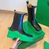 Kadın Tasarımcı Bot Lüks Konforlu Hassas Kauçuk Dış Taban Deri Martin Ayak Bilgi Moda Kayma Anti-Slip Dalga Renkli 35-45