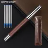 Gel Pens High-quality Rose Wood Barrel Roller Ball PenGel