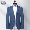 Gelegenheitsanzug Jacken Blazer für Männer Hochzeit Blau Schlankes Fit -Outwear Übergroße Single Brazer Blazer Elegante Luxusmäntel Korean 220822