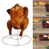 Практическая духовка барбекю серебряная куриная стойка для пивного банки курицы гриль куриная подставка 220822