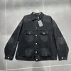 3 размера черные джинсовые куртки креативные вышиваем