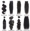 5-Wholesale 10 пучков сырые девственные индийские волосы плетение прямого тела Глубоко вьющее