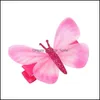 12 couleurs Mini papillon pinces à cheveux fille femmes épingle à cheveux tête de mode Mxhome Dhwpu