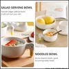 Bols 1pc cuisine nouilles salade bol de service en céramique créative fruits goutte livraison 2021 maison jardin cuisine salle à manger bar dîner Yydhhome Dhrlv