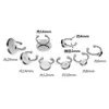 Ajustes de anillo de acero inoxidable, Base en blanco, ajuste de cabujones de vidrio de 6-20mm, botones para fabricación de joyas, 6, 8, 10, 12mm, No se decolora