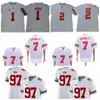 Buckeyes Football Jersey 1 Justin Fields 2 Chase Young Jk Dobbins 7 Haskins Jr 97 Nick